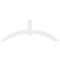 Ekena Millwork Archdale Architectural Grade PVC Gable Bracket, 60"W x 22 1/2"H x 2"D x 4"F, 9/12 Pitch GBP060X23X0204ARC00 - alternate 4